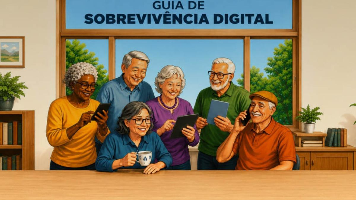 Pessoas 60+ ganham cartilha do Ministério Público para escaparem de golpes no celular