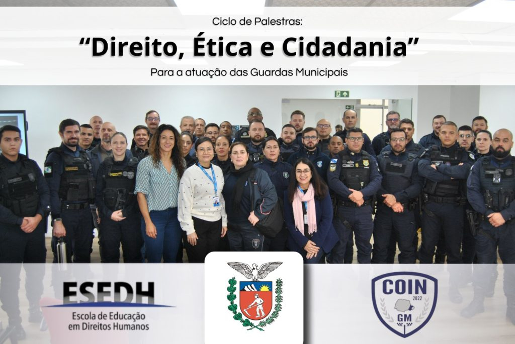 Presidente do SIGMUC destaca valorização dos Guardas Municipais durante palestras sobre Direito, Ética e Cidadania
