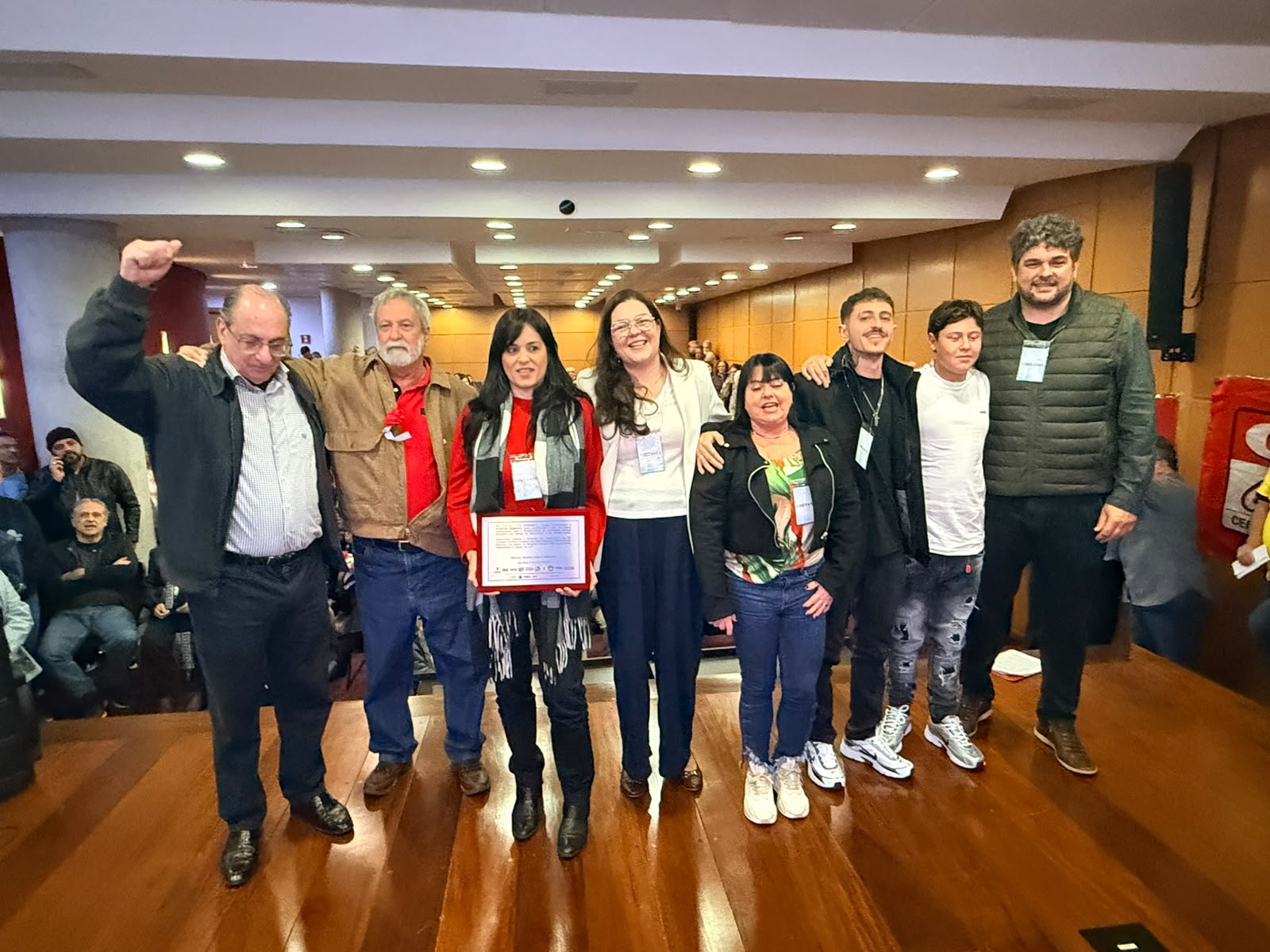 Rubens Romano presente: Ex-presidente do SECSP é homenageado