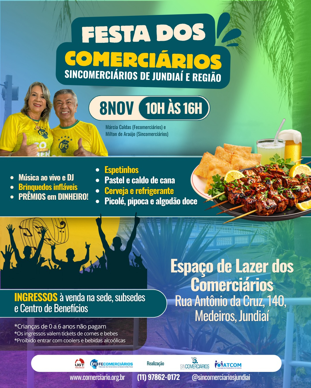 Dia do Comerciário: Sindicato prepara grande comemoração para a família