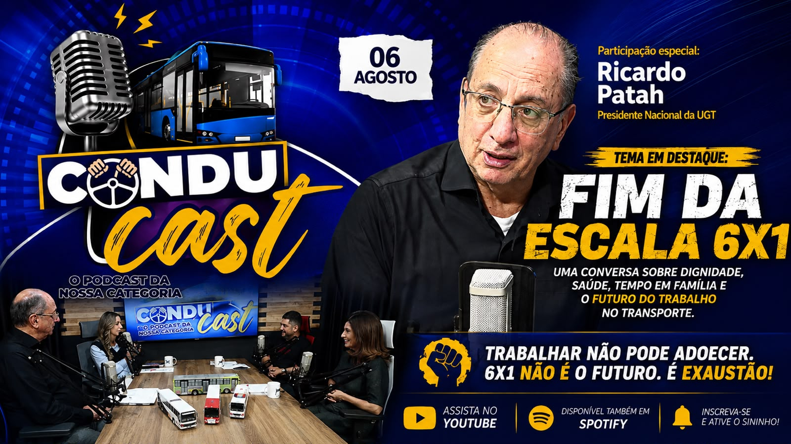 Fim da escala 6x1 e os desafios das mulheres no mercado de trabalho são destaque no Conducast