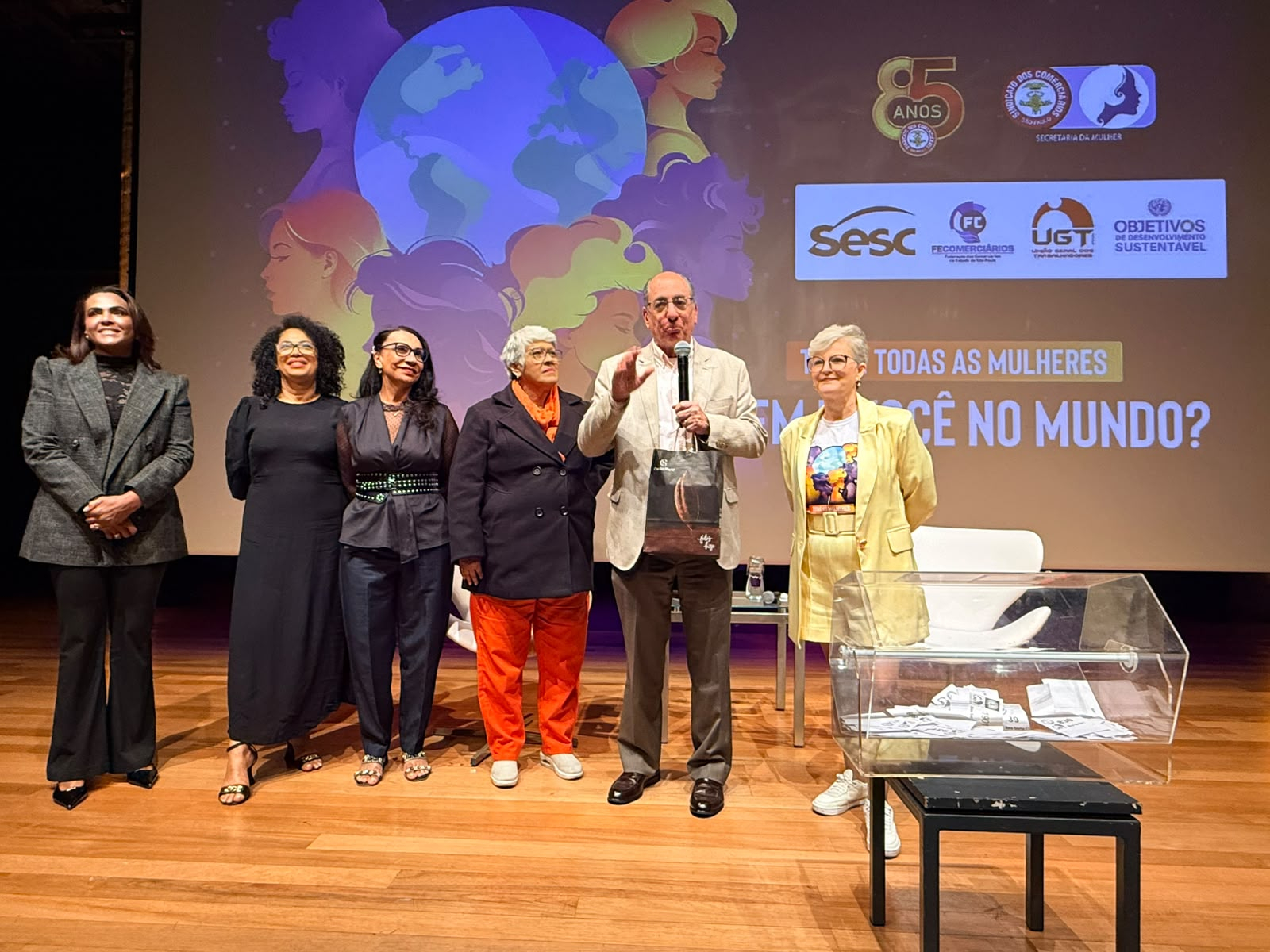 “Todas as Mulheres: quem é você no mundo?” evento realizado pelo SECSP promoveu reflexão sobre direitos e fortalecimento feminino no Sesc 24 de Maio