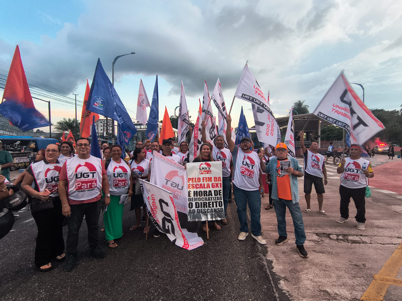UGT-Pará vai às ruas contra a escala 6x1 e defende mais qualidade de vida para os trabalhadores