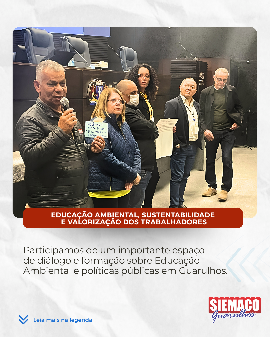 Educação ambiental, sustentabilidade e valorização dos trabalhadores