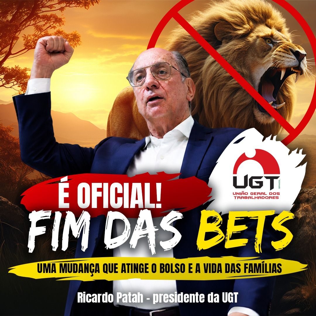 Fim das bets pode devolver R$ 100 milhões por dia às famílias e movimentar a economia real, destaca UGT