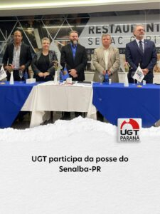 UGT participa da posse do Senalba-PR