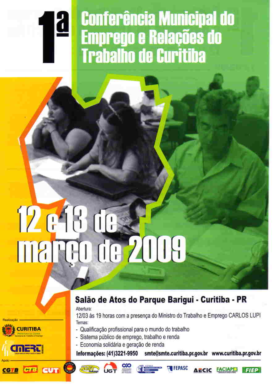 1º CONFERÊNCIA MUNICIPAL DO TRABALHO