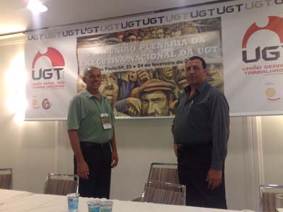 ALDO LIBERATO PARTICIPA DA 9º PLENÁRIA DA UGT NO HOTEL BRASTON EM SÃO PAULO
