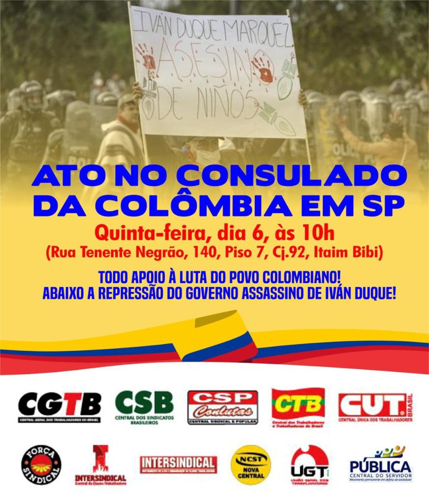 Ato no Consulado da Colômbia em SP