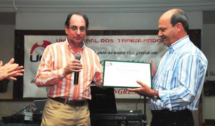 Deputado agradece homenagem realizada pela direção da UGT nacional