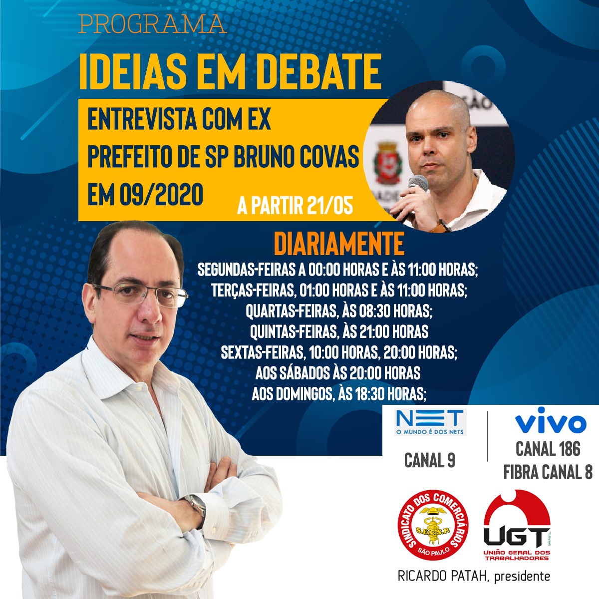 Entrevista com ex-prefeito Bruno Covas