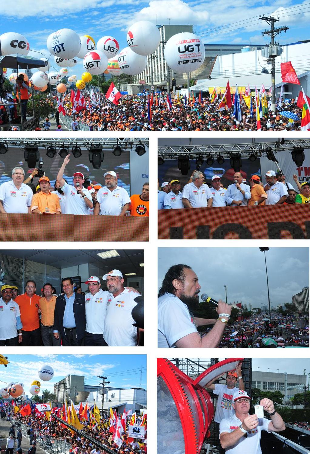 Festa do trabalhador reúne 1,5 milhão e marca compromisso com cidadão
