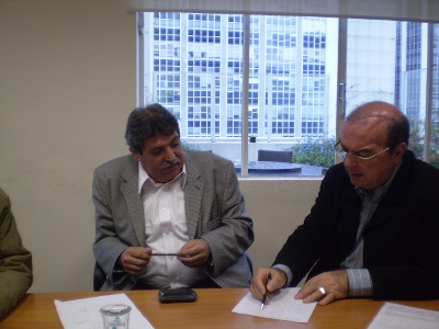 Líder sindical da Venezuela visita a UGT