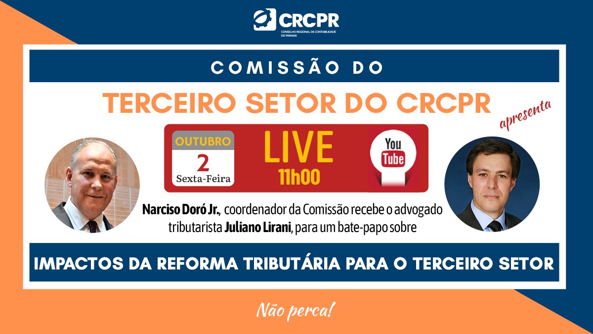 Live: Impactos da reforma tributária para o terceiro setor