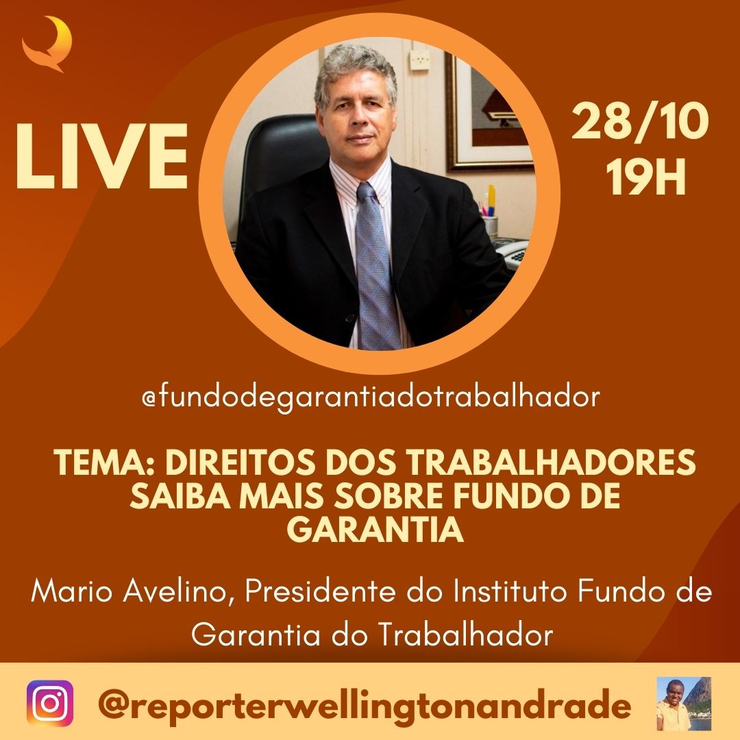 Live com Mario Avelino - Direitos dos trabalhadores, saiba mais sobre Fundo de Garantia