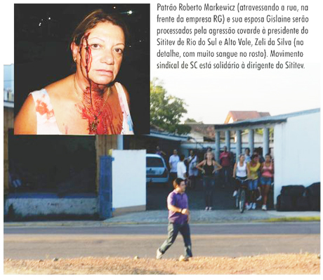 Patrões agridem Dirigente Sindical