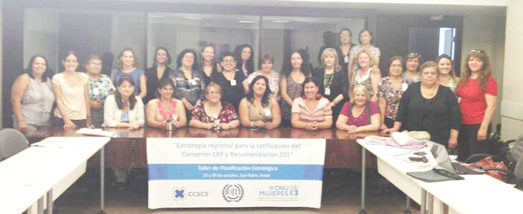 Pela ratificação da convenção 189 da OIT mulheres #da UGT participam de seminário da CCSCS
