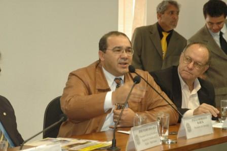 Presidente PAULO BARCK fala no Senado Federal.