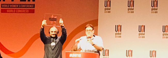 Siemaco SP tem o seu trabalho reconhecido internacionalmente ao receber prêmio Quebrando Barreiras, da UniGlobalUnion
