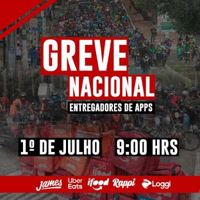 SindimotoSP e Febramoto apoiam greve nacional dos entregadores de Apps