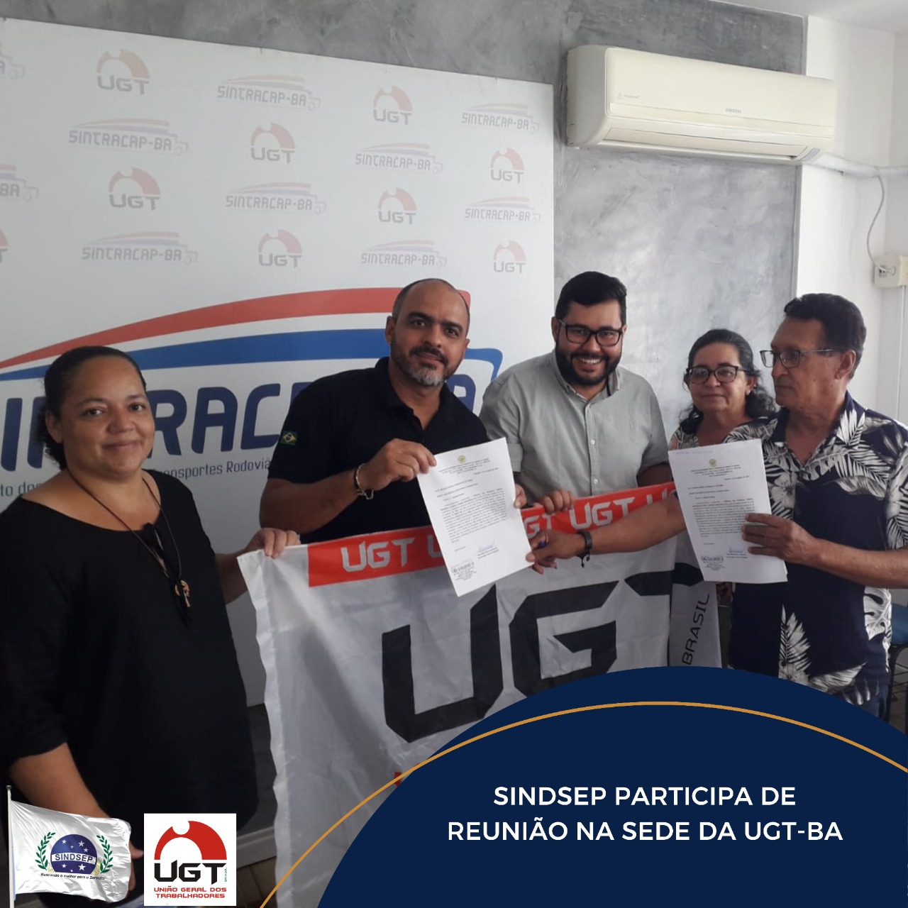 Sindsep participa de reunião na sede da UGT-BA