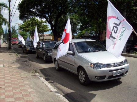 UGT-CE REALIZA 1º DE MAIO CONTAGIANTE NA CAPITAL.