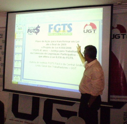 UGT apresenta projeto para alterar a lei do FGTS.