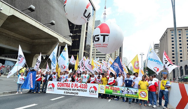 UGT diz não ao PL da Terceirização