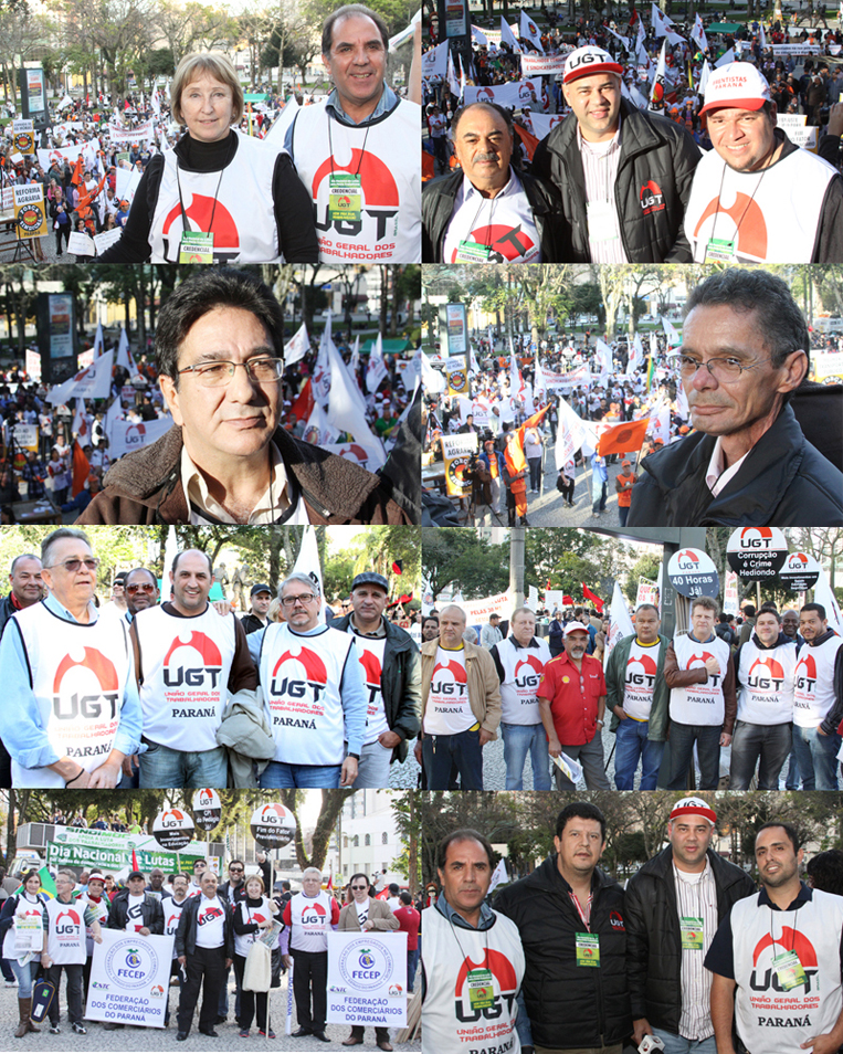 UGT e as outras centrais param Curitiba