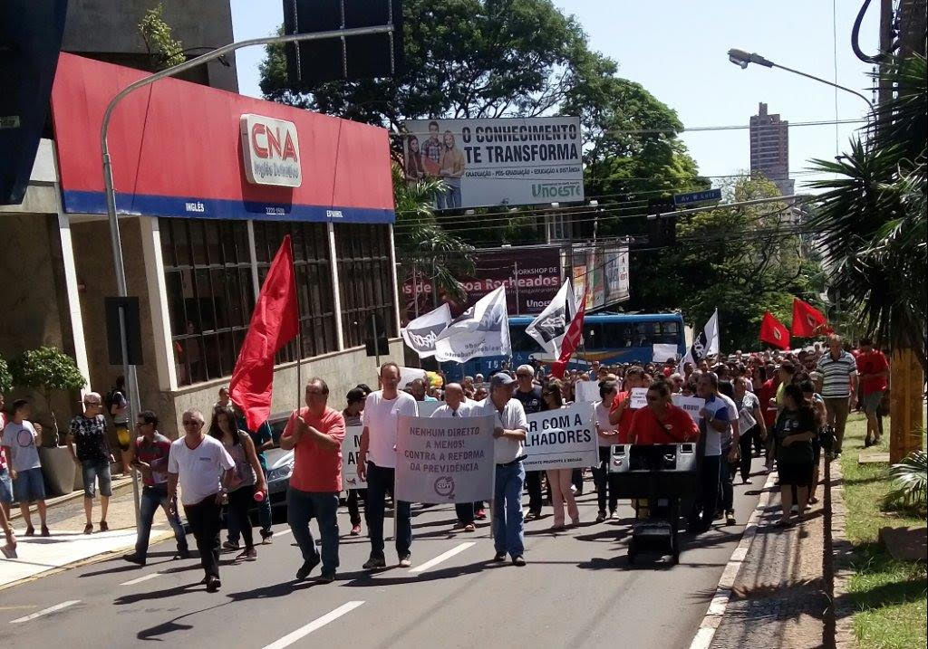 UGT esteve representada em ato sindical em Presidente Prudente