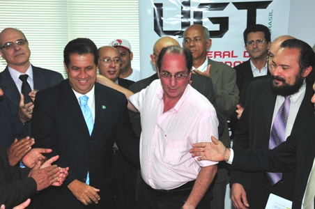 UGT inaugura escritório em Brasília com a presença do Ministro Carlos Lupi.