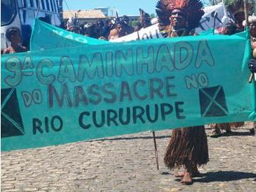 UGT participa da caminhada de índios na BA