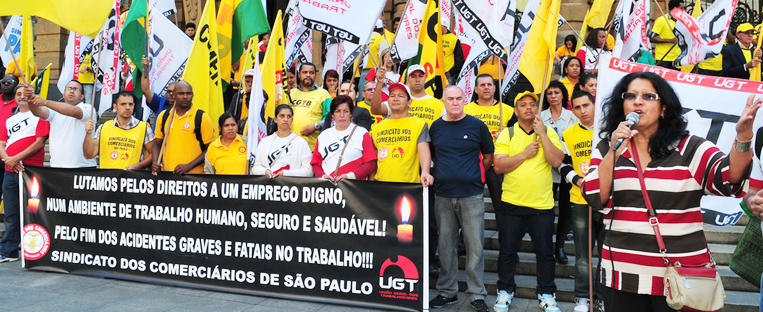 UGT participa de ato em memória às vítimas de acidente de trabalho