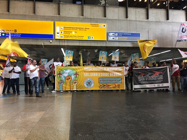 UGT participa do Dia de Ação Mundial dos Trabalhadores Auxiliares de Transporte Aéreo