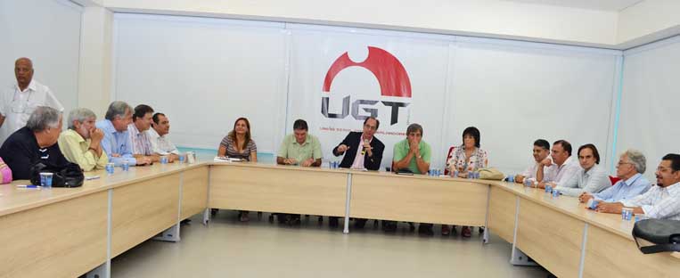 UGT promove reunião entre sindicalistas #brasileiros e presidente da UNI Américas