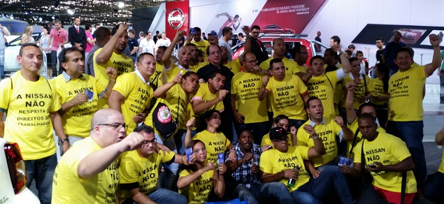 UGT protesta contra Nissan no Salão do Automóvel