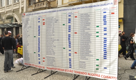 UGT se mobiliza pelo fim da corrupção da Assembleia Legislativa do Paraná