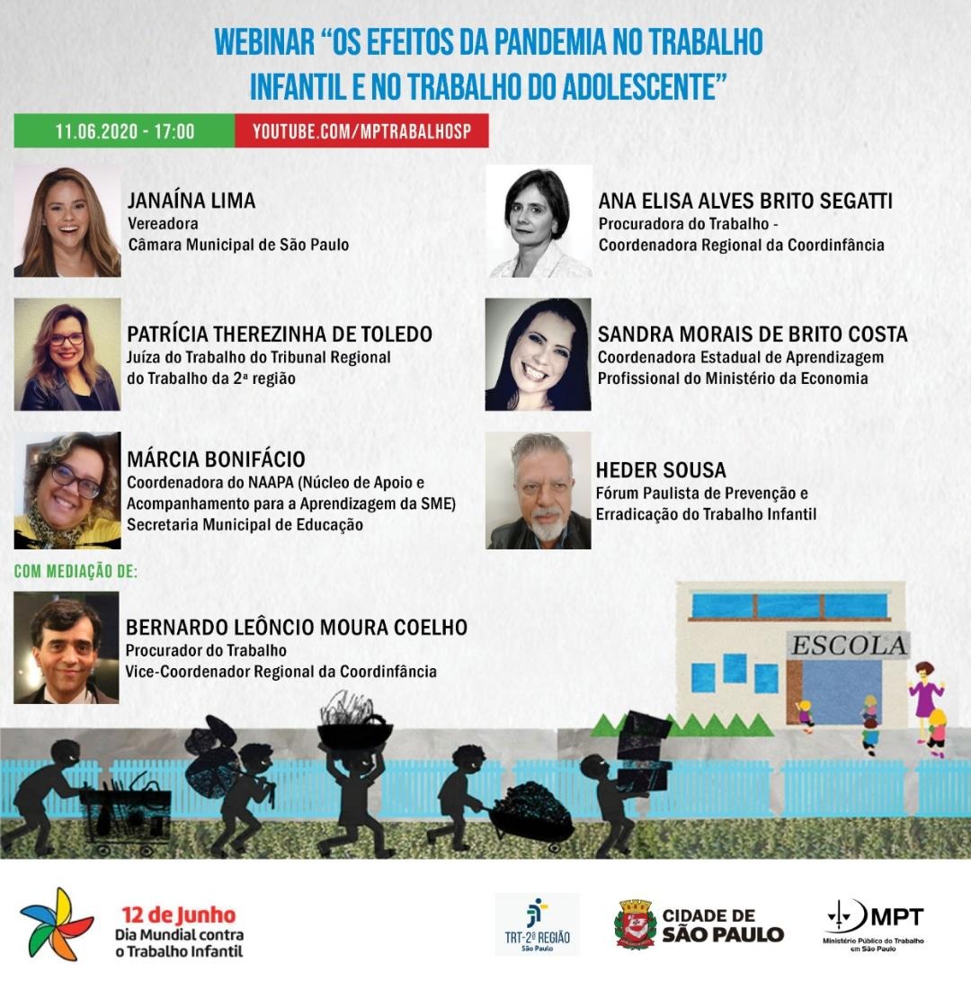 Webinar: Os efeitos da pandemia no trabalho infantil e no trabalho do adolescente
