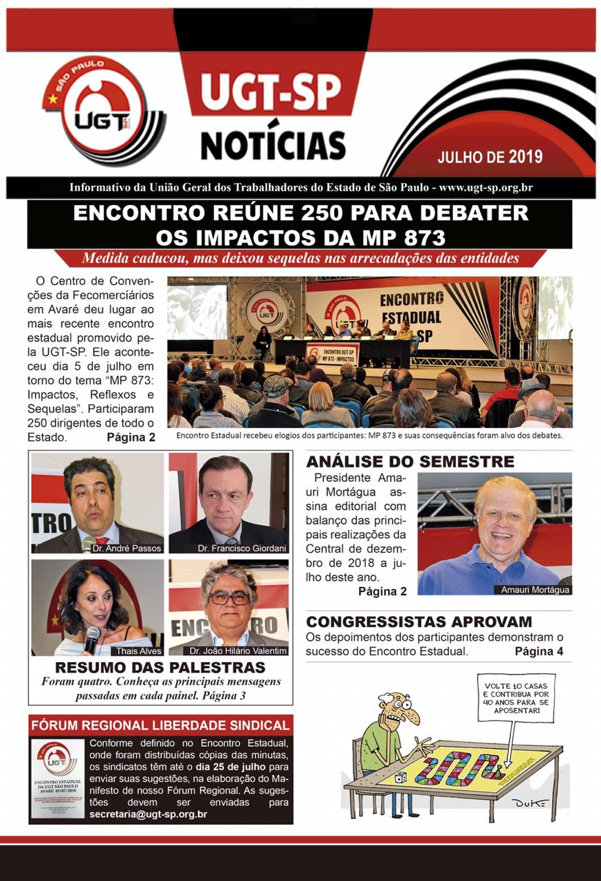 UGT SP - Julho 2019